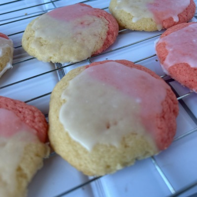 Strawberry Poundcake Cookies